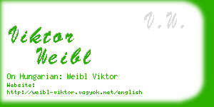 viktor weibl business card